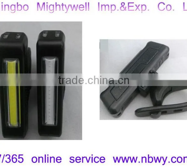 USB Rechargeable Bicycle Safety COB Light photo-2