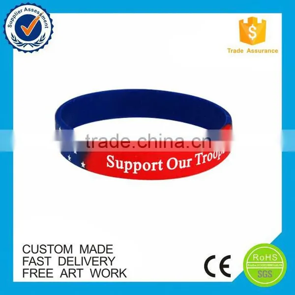 High Quality Printed Souvenir Football Silicone Bracelet photo-5