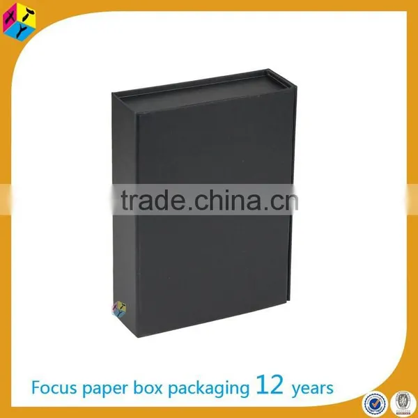 Black Magnetic Closure Gift Packaging Folderable Boxes photo-4