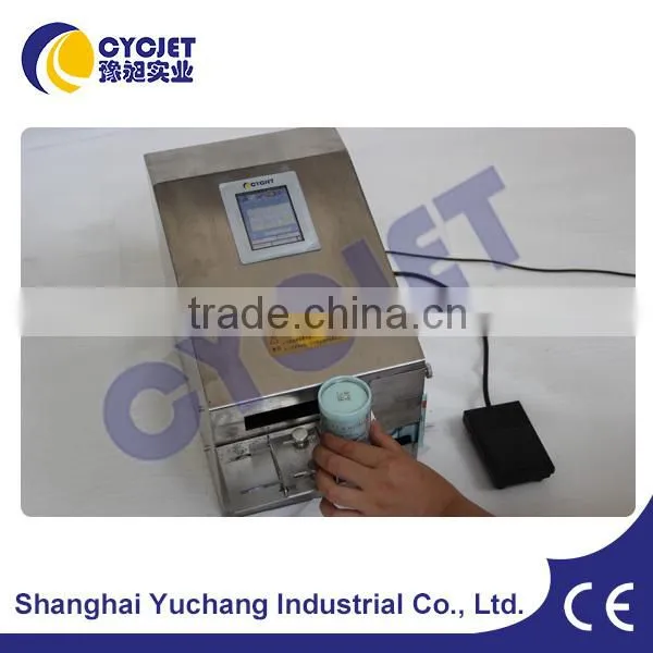 CYCJET New Design Jar Cap Inkjet Printer/Batch Date Printer for Food/Manual Inkjet Coder photo-6