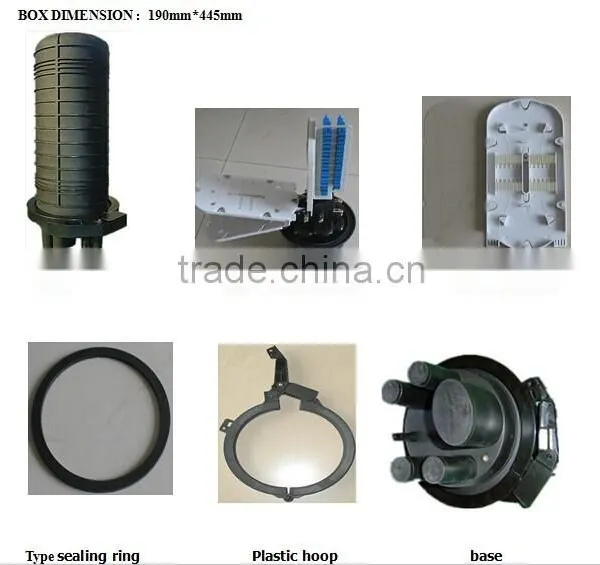 FTTH 48 Ports Dome Type Fiber Optic Splice Closure /fiber Enclosure 2 in 2 Out photo-4