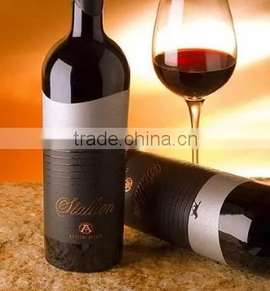 Gold Embossed Label Sticker, Metal Wine Sticker Label Famous Wine Label photo-4