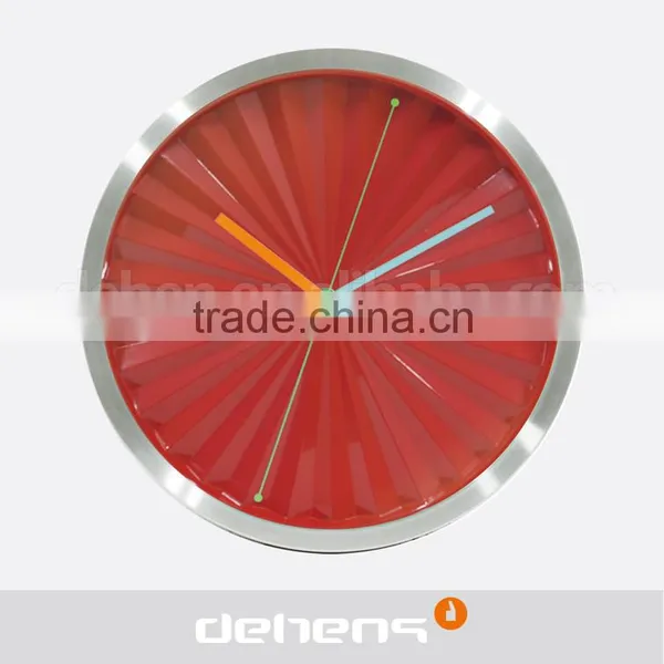 DEHENG 12 Inch Metal Wall Clock With 3D Dial photo-5