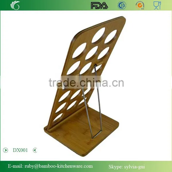 DX001/Bamboo Wooden Spice Jar Shaker Recipe Holder Rack Stand photo-5