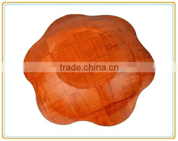 Wooden Sunflower Chocolate Display Large Bowl photo-2