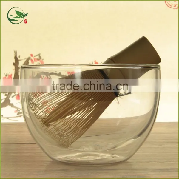 Good Heat Dissipation Matcha Bowl Chawan Double Wall Glass Bowl photo-5