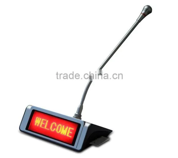 Table Microphonem Desktop Speech and Voting Delagate Unit With LED Display, Video Conference Microphone Speaker System photo-3