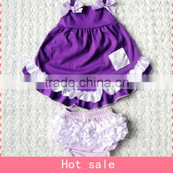 High Quality 4th of July Girls Boutique Sets ,beautiful Frocks Baby Cotton Frocks , Kids Beabutiful Outfits Wholesale photo-4