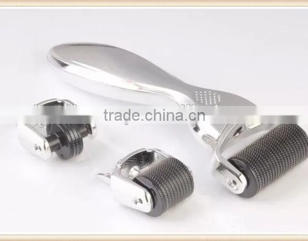 CE New Year Sale!! 3 Function in 1 Needles Micro Needle Roller Titanium System Medical Grade Derma Roller photo-5