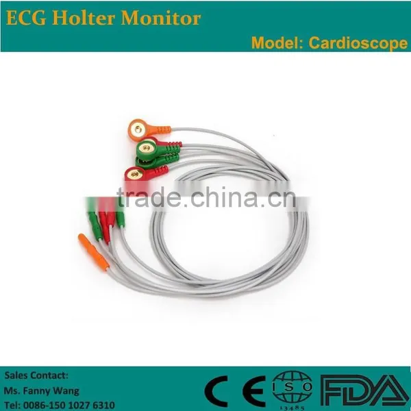 CE Approved 3 Channel 24-hour LCD ECG Holter Recorder System With Free Software-Cardioscope photo-6