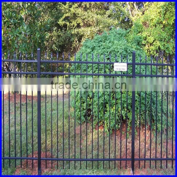 Powder Coated Black 2.1*2.4m Steel Diplomat Fence photo-6
