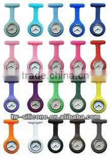 colorful silicon rubber nurse watch