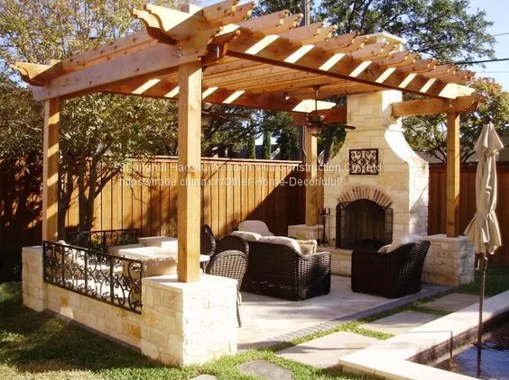 Large Outdoor Wooden Gazeb