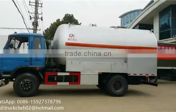 CLW 4-6 Ton Propane Tanker Truck 15m3 LPG Gas Bowser Tanker photo-3