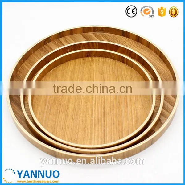 Natural Wooden Tea Dish, Pizza Fruit Tray, Small and Big Wood Plate