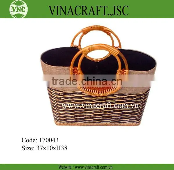 Shopping Lady Bag With Fabric Inside photo-5