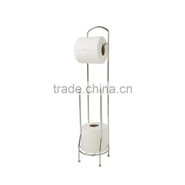 Jiangmen Free Standing 3 Roll Storage Bathroom Tissue Paper Roll Holder photo-3