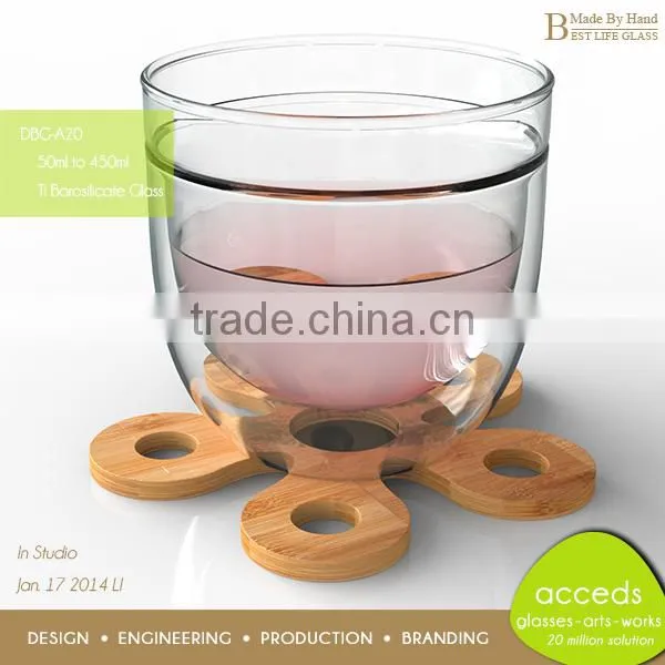 Excellent Strength Double Wall Glass Milk Mug photo-4