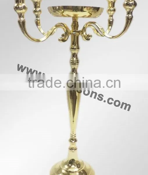 Golden Finish Aluminum Candelabra photo-3
