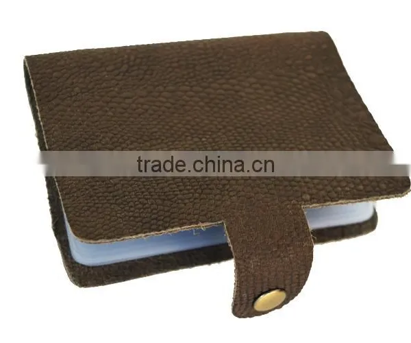 Leather Cover Bulk Plastic Bussiness Card Holder With Leather Embossed photo-6