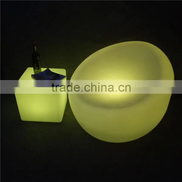 Nightclub LED Furniture Illuminated LED Big Single Sofa Chair With Rechargeable Battery photo-5