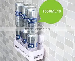 Vacuum Suction Cup Bathroom and Kitchen Plastic Rectangle Shelf/holder photo-3