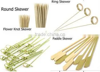 Cheap Grill Barbeque Eco-friendly Bbq Flexible Bamboo Skewers(sticks) photo-3