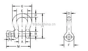 ATLI S6-S209 US Type Screw Pin Anchor Bow Shackle photo-2