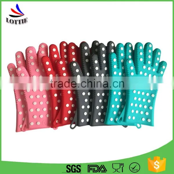 China Manufacturers 2016 New Design Heat-resistant Silicone Microwave Oven Glove BBQ Baking Oven Mitt photo-3