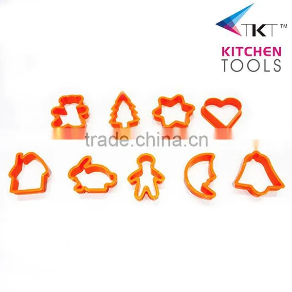 Lovely Shape Plastic Cake Mold Set Baking Tools Christmas Cake Mold