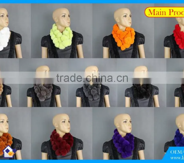 High Quality Knitted Rex-Rabbit Scarf photo-5