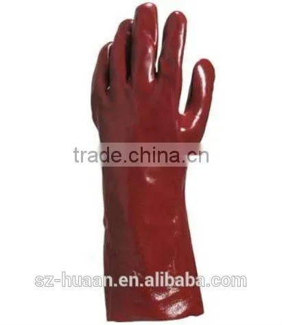 PVC Caustic Resistant Glove, Long Plastic Glove photo-5