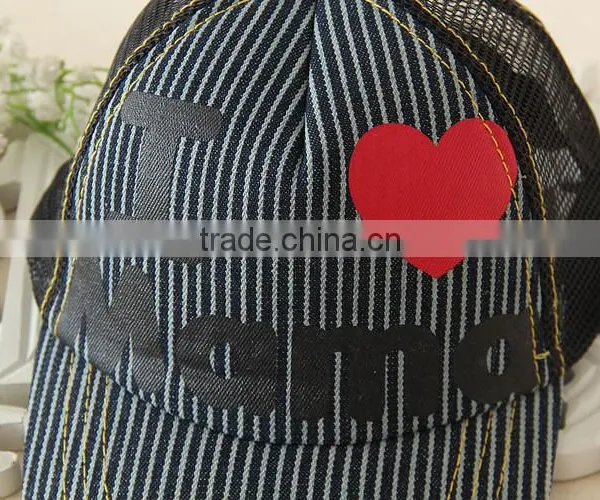 Fashion Cool i Love Mama Baby Caps Lovely Sweet Heart Printing Hat Cap Wholesale Girls Floral Flat Cap photo-2