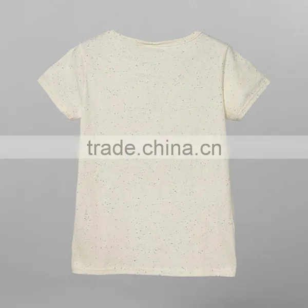 Ladies Cheap Print Tshirt100%bamboo Fiber Tshirt Slubbed Fabric Tshirt photo-2