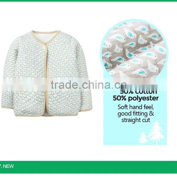 Wholesale Autumn Full Sleeve Knitted Bird Prining Baby Girl Sweater photo-3