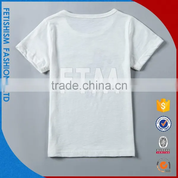 Factory Supply Cotton Childrens Tee Shirts photo-5