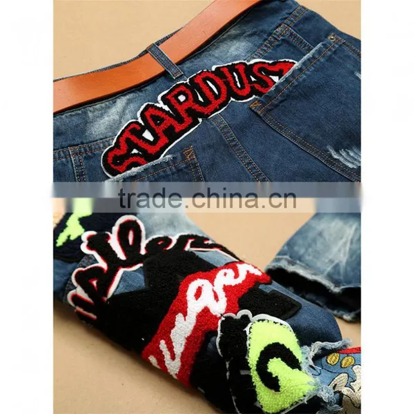 2017 New Summer Fashion Hole Jeans Men Long Trousers photo-4