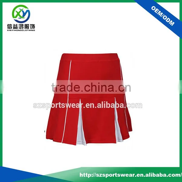 Simple Design A-Line Polyester Spandex Blend Pleated Mini Skort photo-2