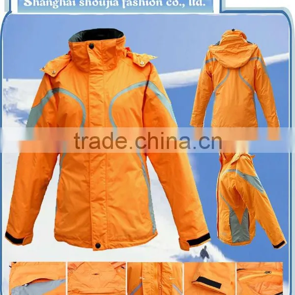 Ski Jacket Design for Men Yellow Ski Jacket