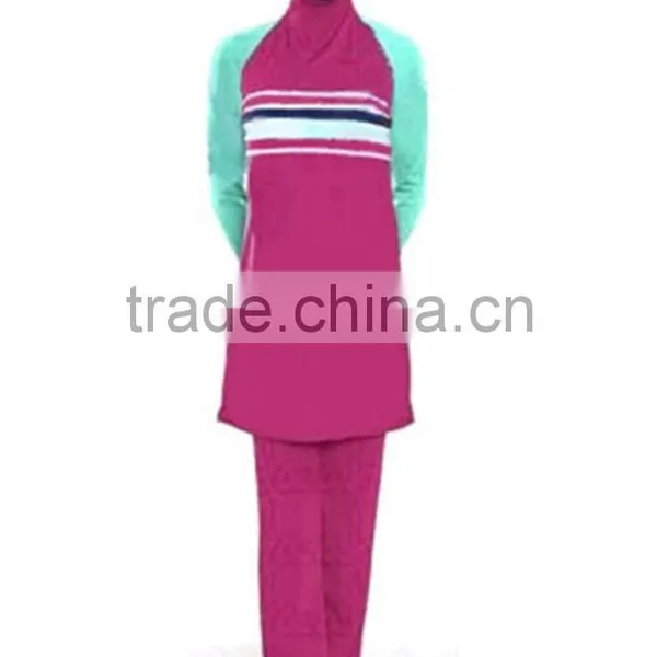 Woman Colorful Muslim Islamic Hijab Swimwear photo-4