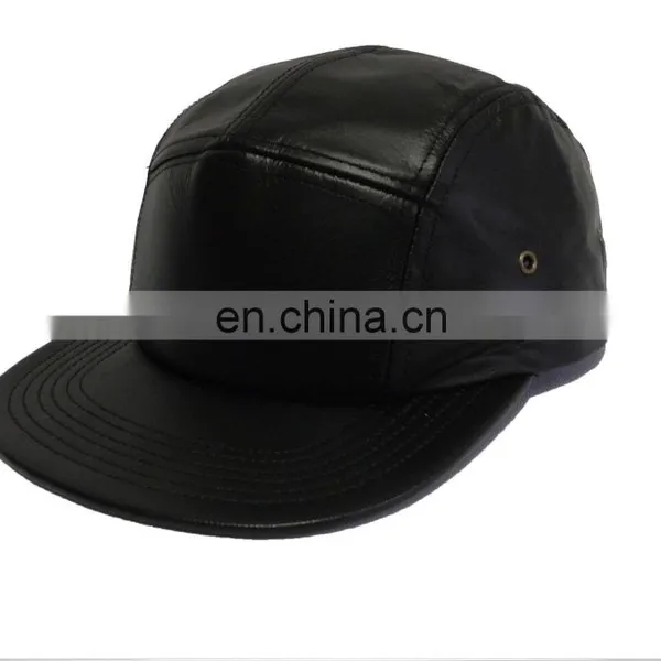 Western Popular Black Leather Hat