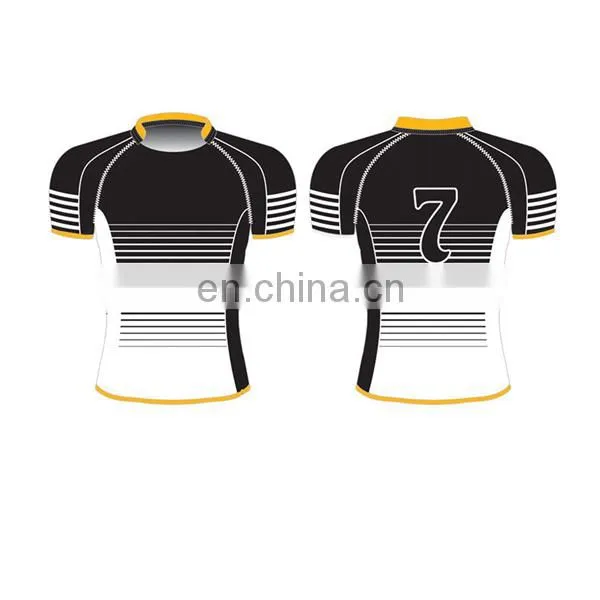 100% Polyester Custom Rubgy Shirt Sublimated Printing Free Design Rubgy Jersey photo-5