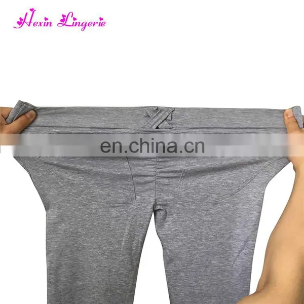 Factory Price Push Up Sexy Hip Solid Elastic Mature Women Leggings photo-5