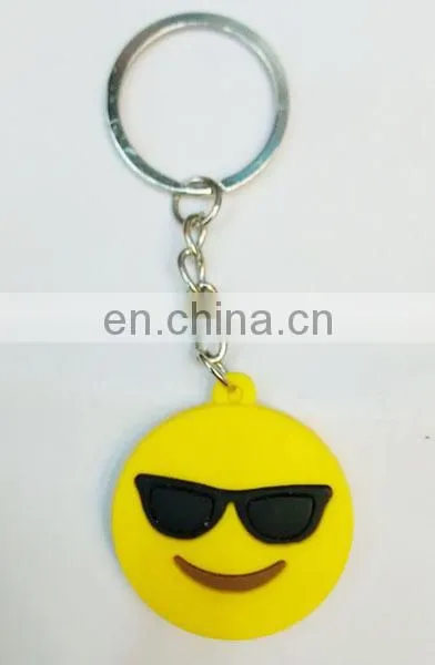 Soft PVC Emoji Keychain Poo Keychain Devil Keychain photo-4