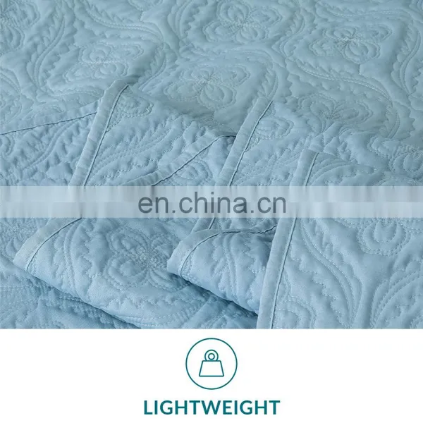 Luxury Heavy Solid Color Microfiber Twin Queen Size Bed Comforter Set Bedding Pillow Sham Quilt photo-5