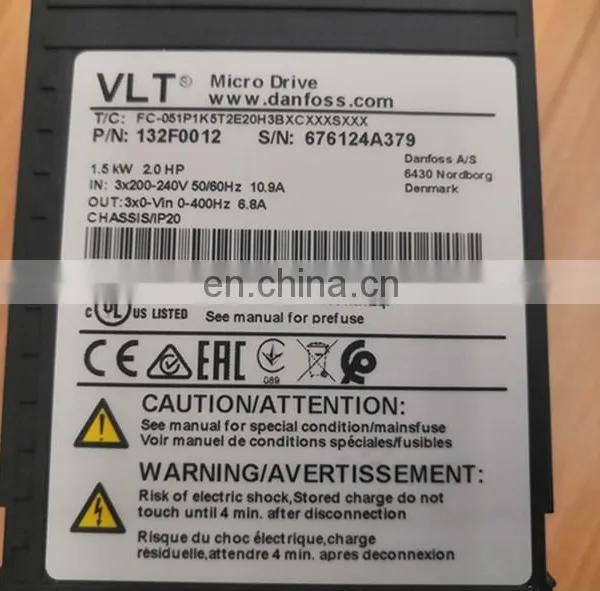 100% Original Denmark VLT Micro Drive FC-051series Inverter photo-5