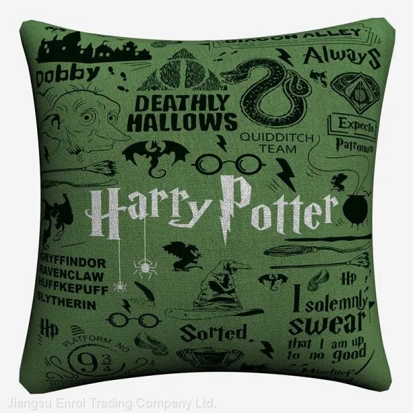 Decorative Harry Style Cushion Cover Cotton Linen Pillowcase photo-3