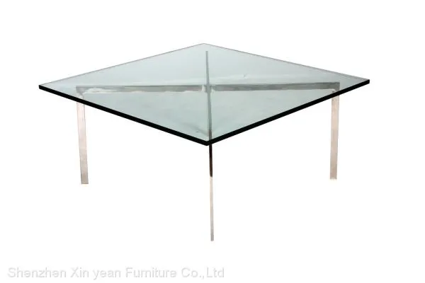 Barcelona Mies Van Der Rohe Coffee Table 12mm Tempered Glass photo-3