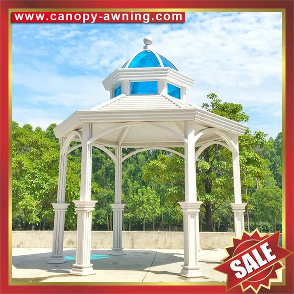 Excellent Outdoor Aluminum Alu Gazebo Pavilion Pagoda Gloriette Canopy Awning Shelter for Sale photo-3