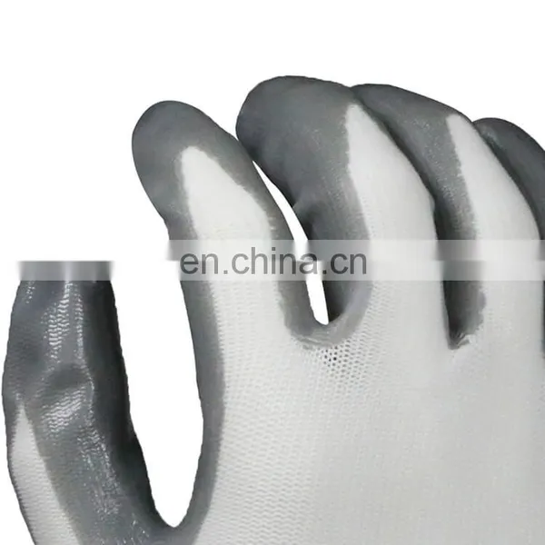 China Factory Colorful Customized Comfortable Industry Nitrile Coated Work Gloves With Logo photo-2